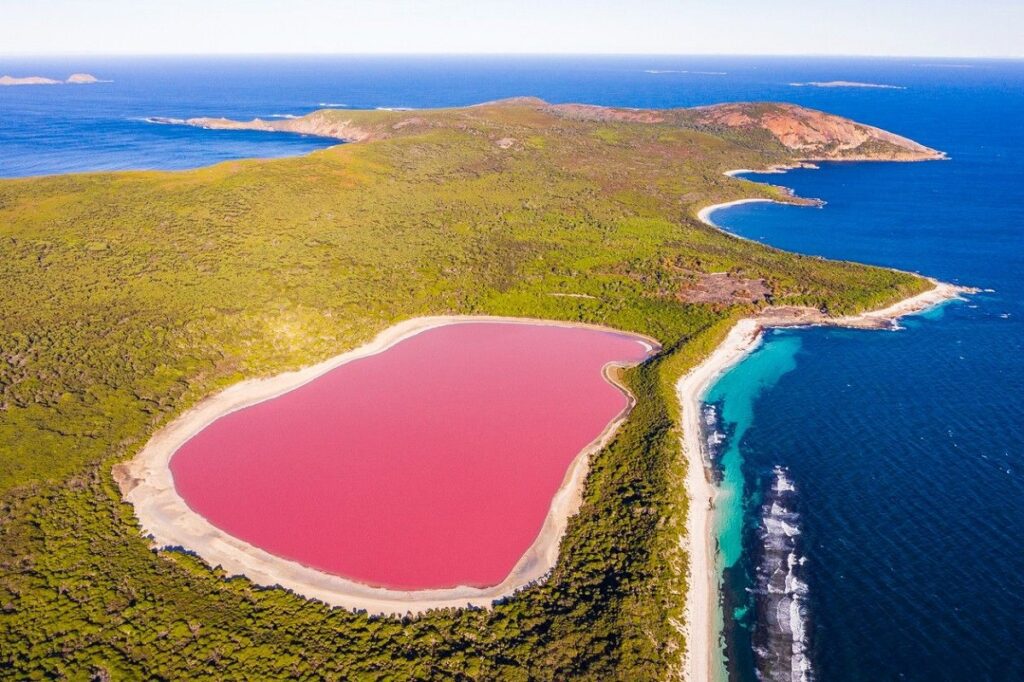 - Secret World Lake Hillier, Australia